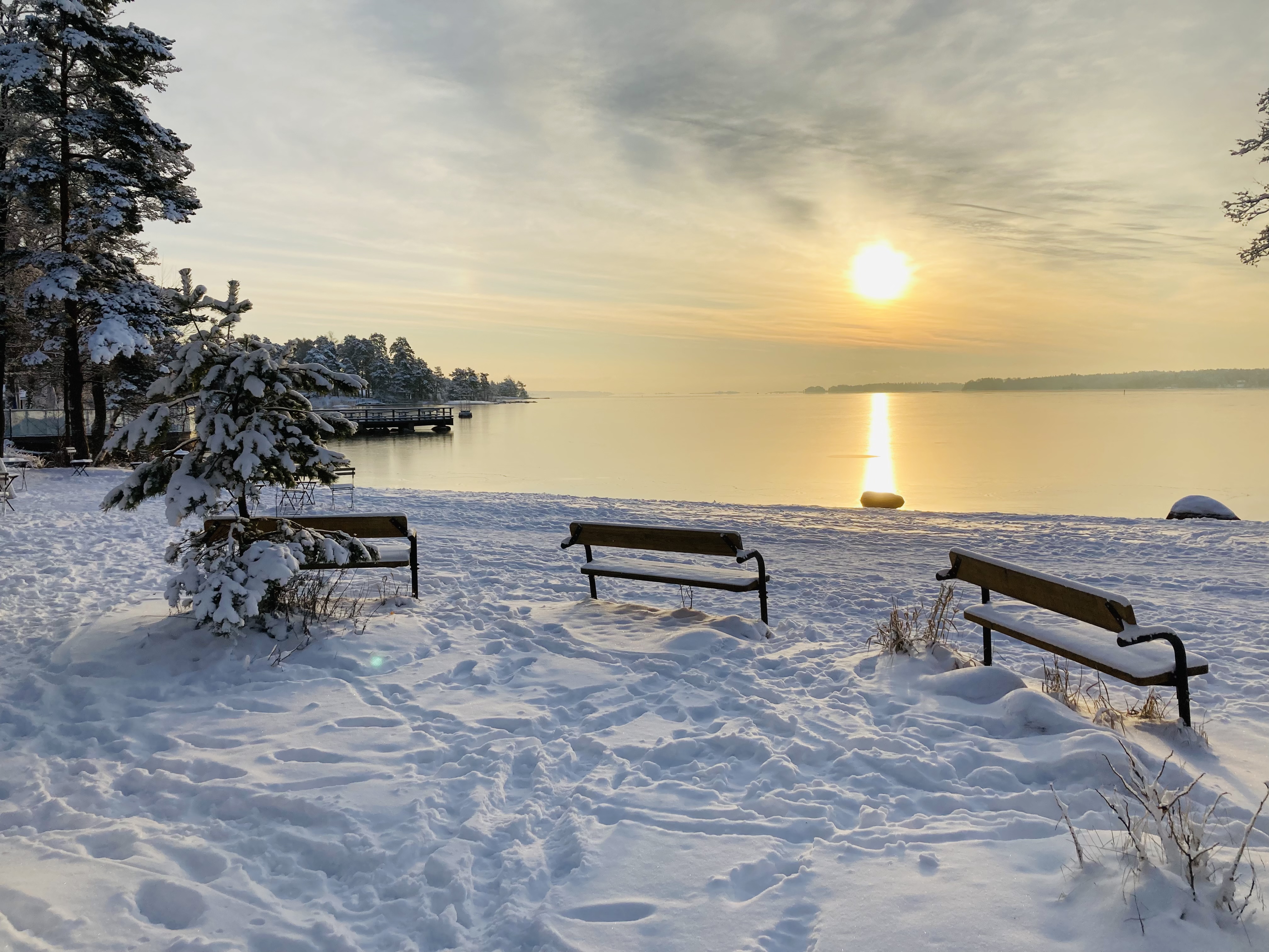 Beach in winter